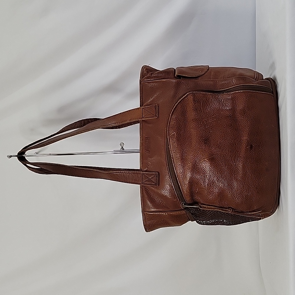 Duluth Trading Co. Brown Leather Tote Shoulder Bag